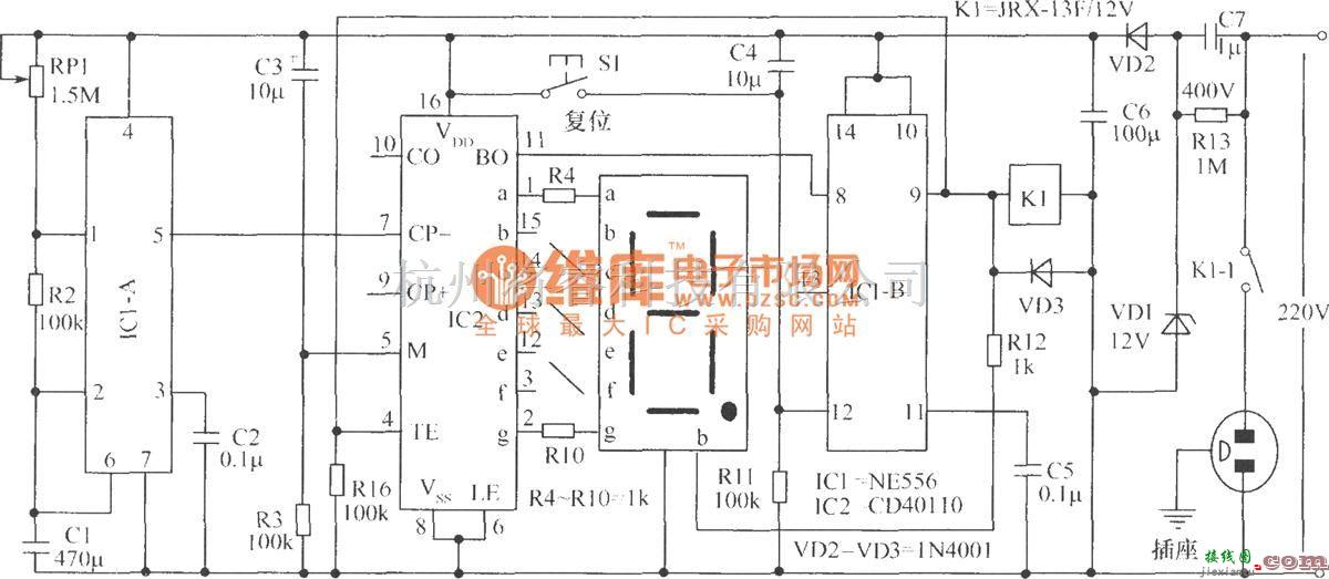 LED电路中的新颖的定时开关电路  第1张