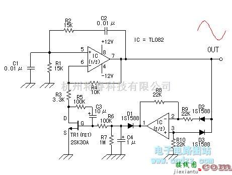 正弦信号产生中的非常酷的正弦波发生电路  第1张