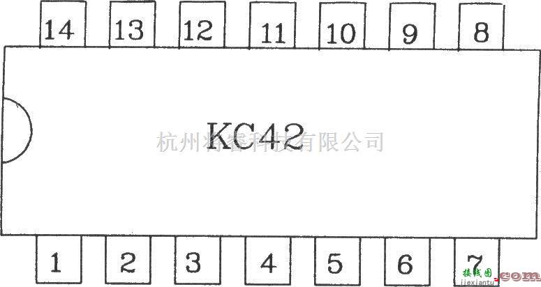 可控硅专项中的脉冲列调制形成器KC42应用电路图  第1张