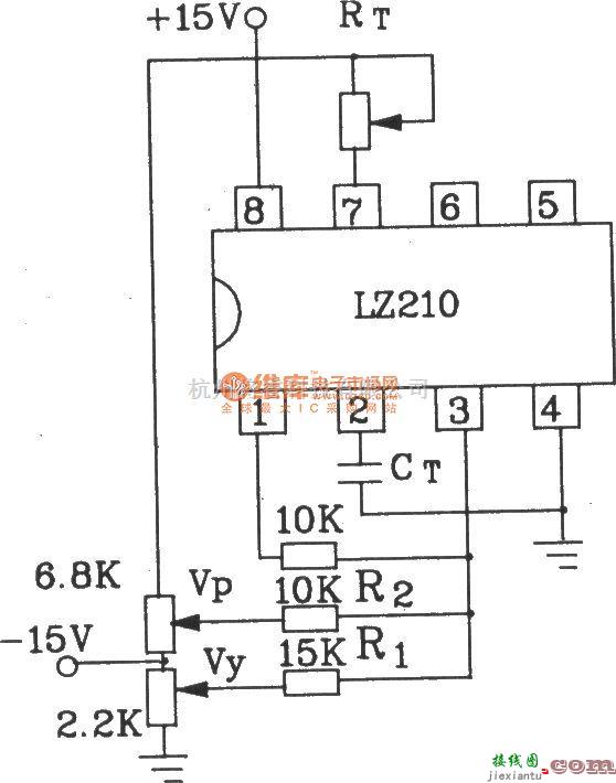 可控硅专项中的脉宽调制器LZ210应用电路图  第2张