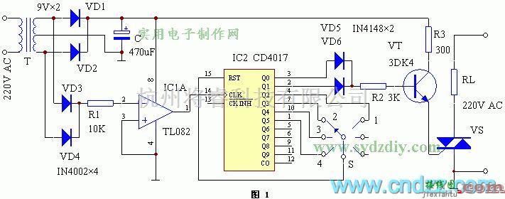 数字电路中的简洁的过零调功器电路  第1张