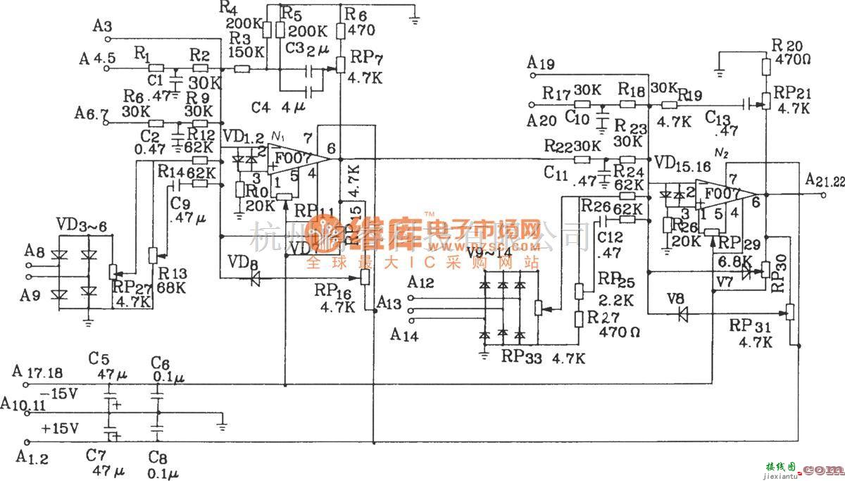 可控硅专项中的KJT1调节控制板电原理图  第1张