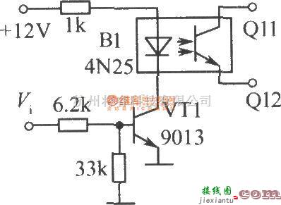 光电耦合器中的光电耦合器组成的开关电路(一)  第1张