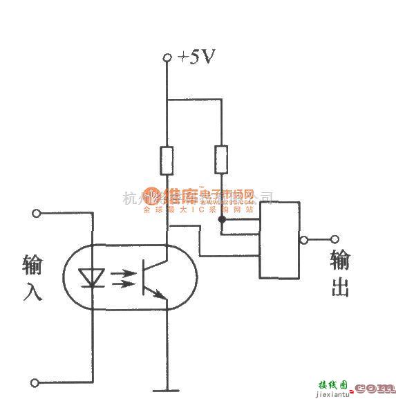 光电耦合器中的光电耦合器组成的施密特电路  第1张