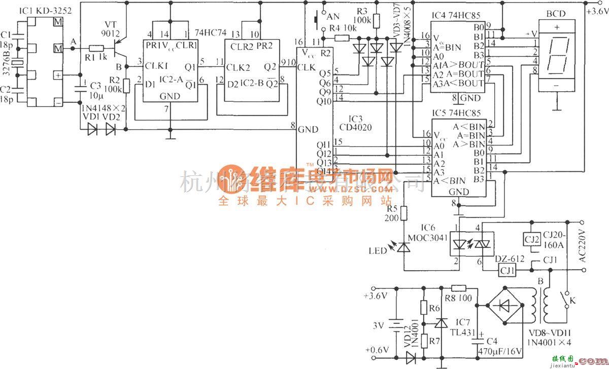 光电耦合器中的照明节电控制电路  第1张