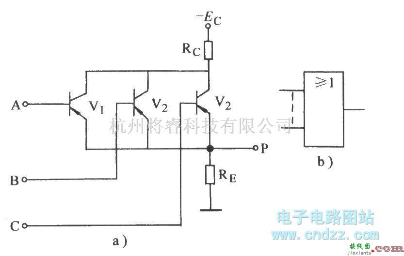 数字电路中的晶体管或门  第1张