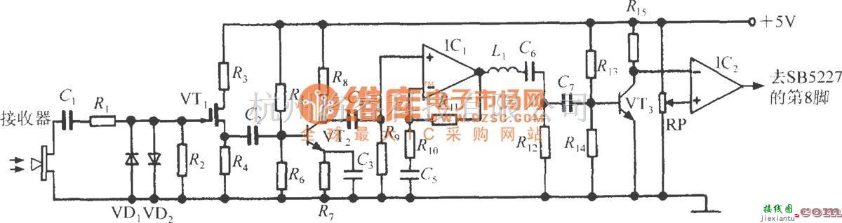 超声波传感器中的智能化超声波测距专用集成电路SB5227外围电路设计  第3张