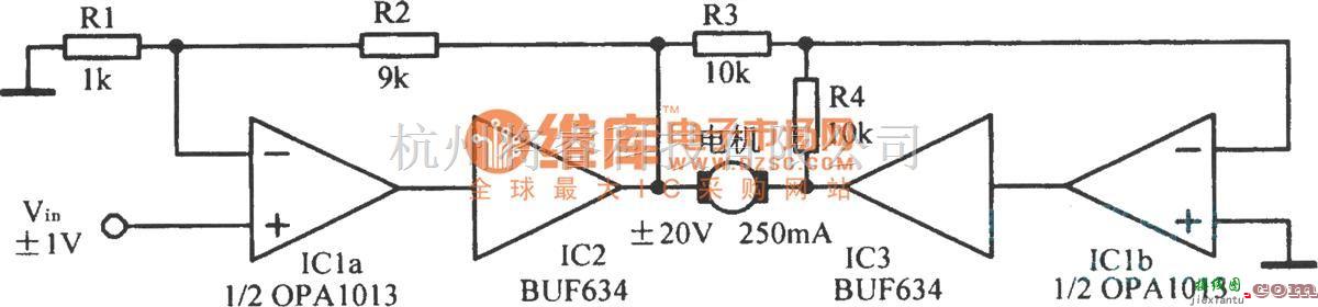 调节放大中的桥式马达驱动电路  第1张