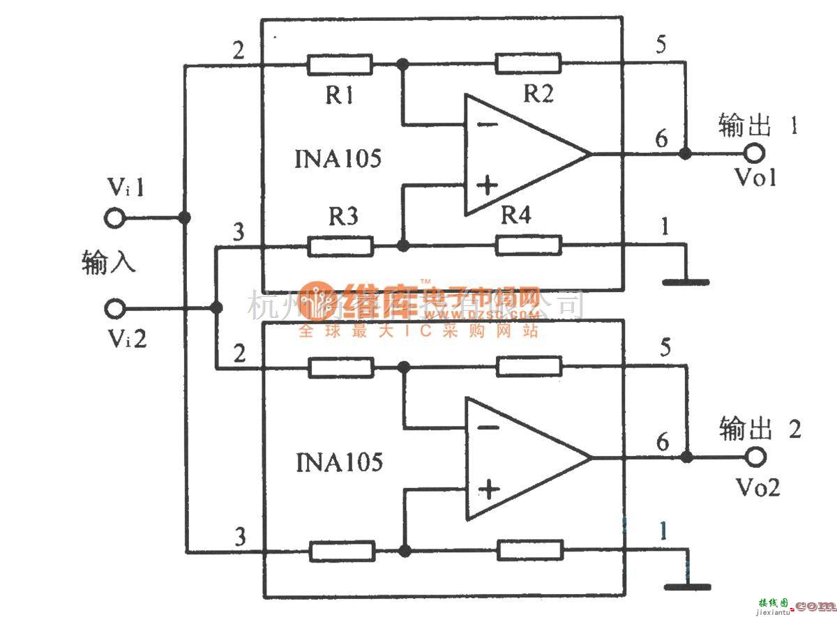调节放大中的差动输入一差动输出电路  第1张