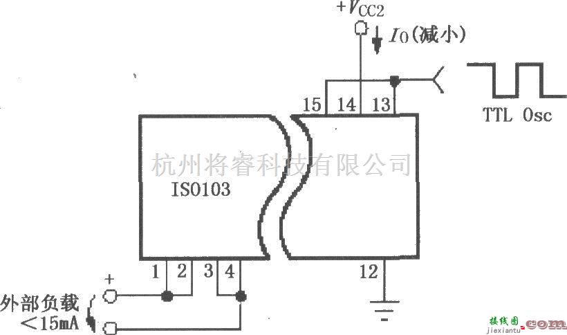 耦合隔离放大中的减小功耗的ISO103电路  第1张