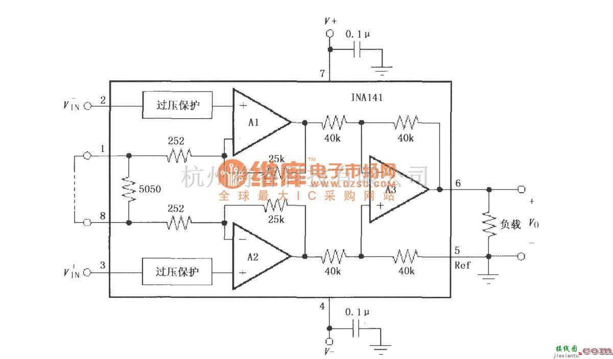 仪表放大器中的INA141低功率精密仪表放大器  第2张