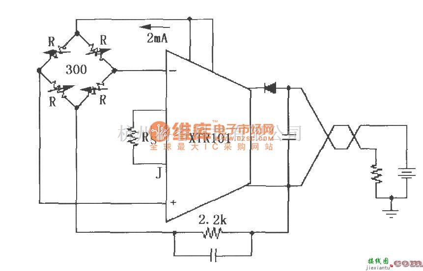 电流环放大中的XTR101电桥输入、电流激励电路  第1张