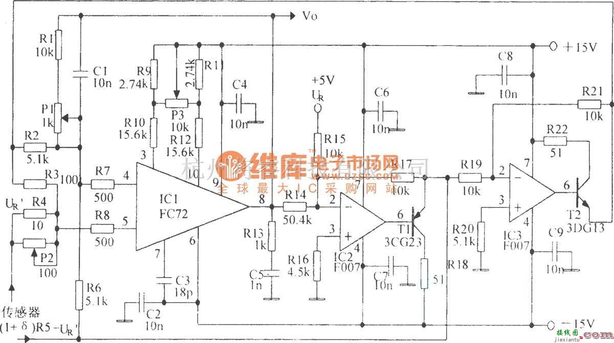 调节放大中的高精度线性放大电路  第1张