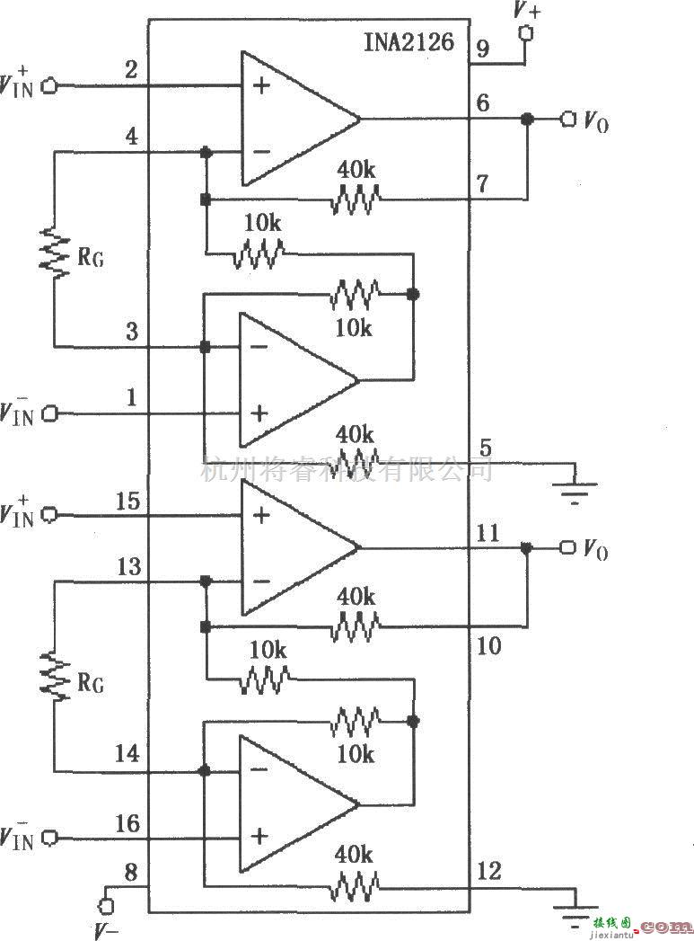 仪表放大器中的INA126微功率仪表放大器  第2张