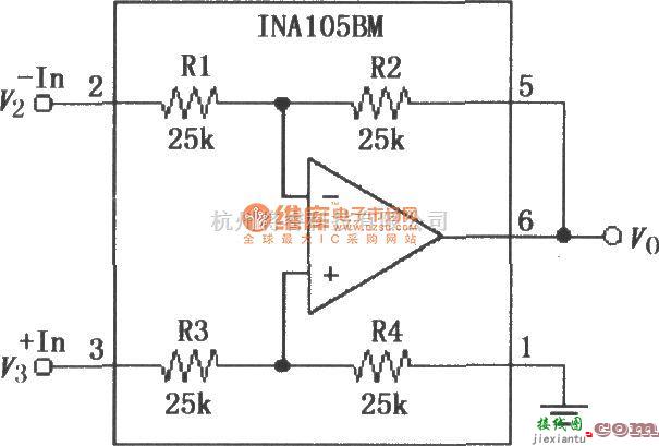 仪表放大器中的精密差分放大电路(INA105)  第1张