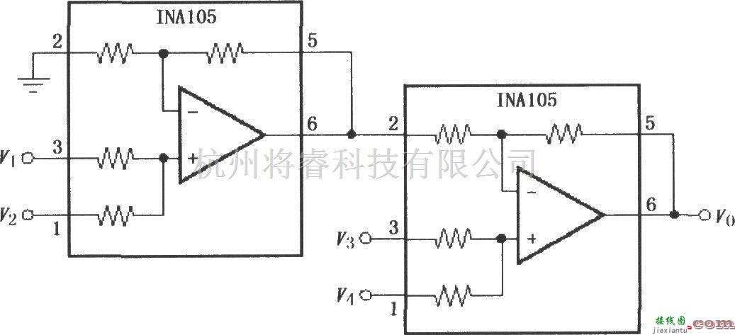 仪表放大器中的精密加法仪表放大器(INA105)  第1张