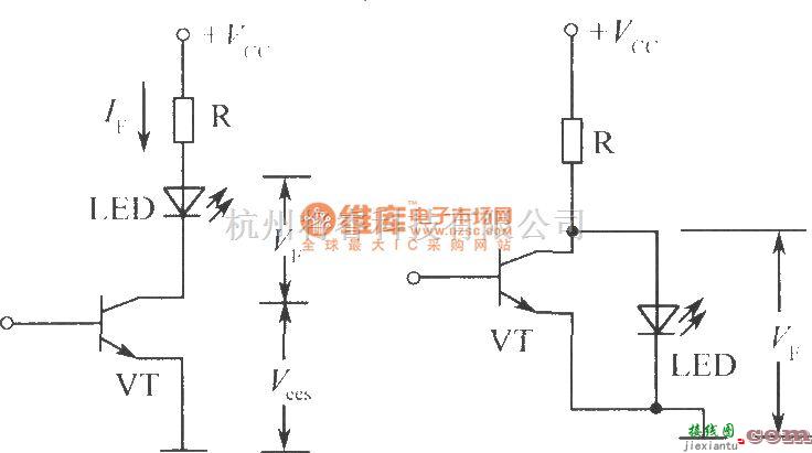 LED电路中的利用三极管的直流LED驱动电路  第1张