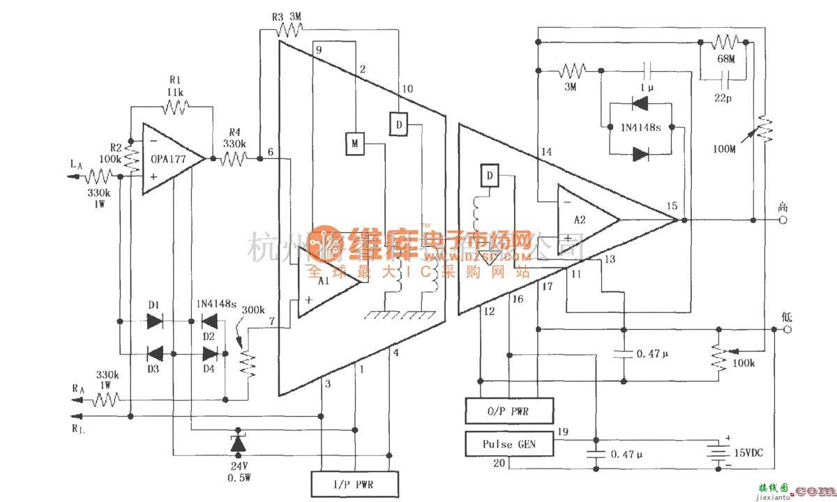 耦合隔离放大中的由3656构成的EGC放大器  第1张