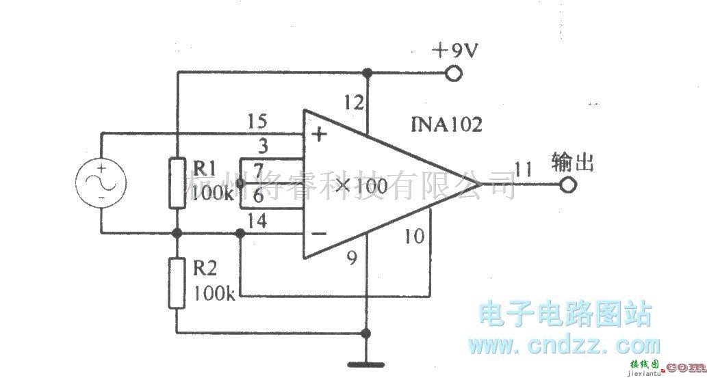 调节放大中的单电源低功耗仪器放大电路  第1张