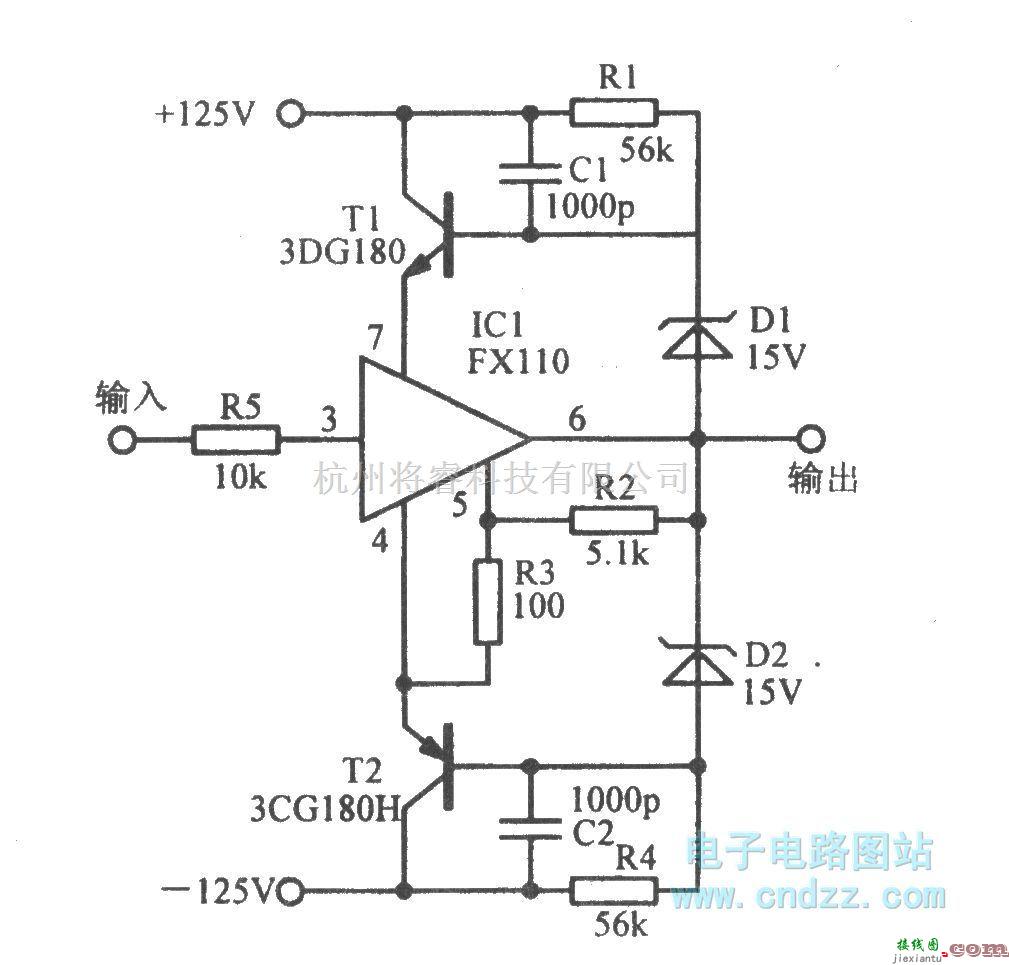 调节放大中的高压跟随电路  第1张