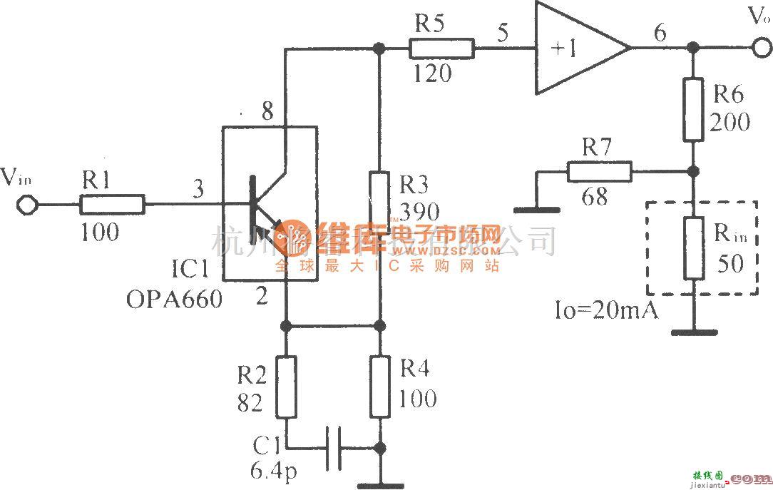 视频放大中的500MHz宽带放大电路  第1张