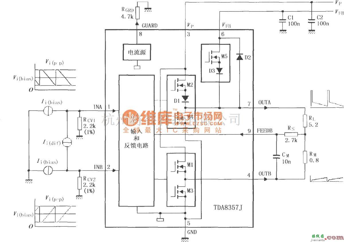 视频放大中的TDA8357J／8359J的测试电路  第1张