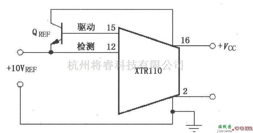 电流环放大中的XTR110扩大驱动电流电路  第1张