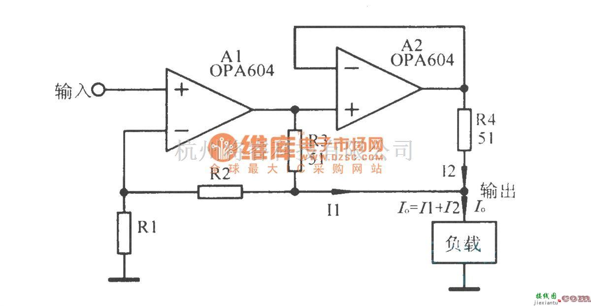 调节放大中的运放输出电流扩展电路  第1张