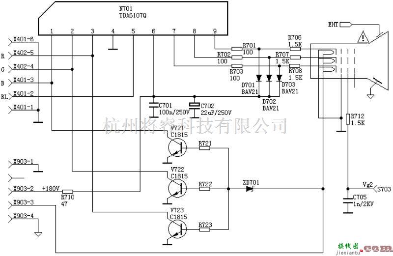 视频放大中的视放电路：TDA6108  第1张