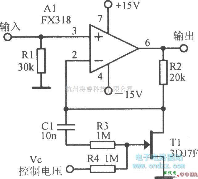 增益可调放大中的可调增益放大电路  第1张