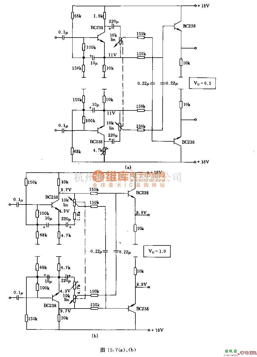 音频处理中的带立体声单声迢转换的基带宽度调节器电路  第1张