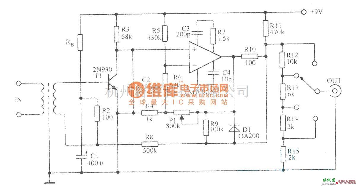 调节放大中的肌动电压放大电路  第1张