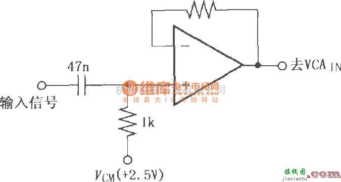增益可调放大中的VCA2612/2613/2616耦合外部信号进入VCA输入端的推荐电路  第1张