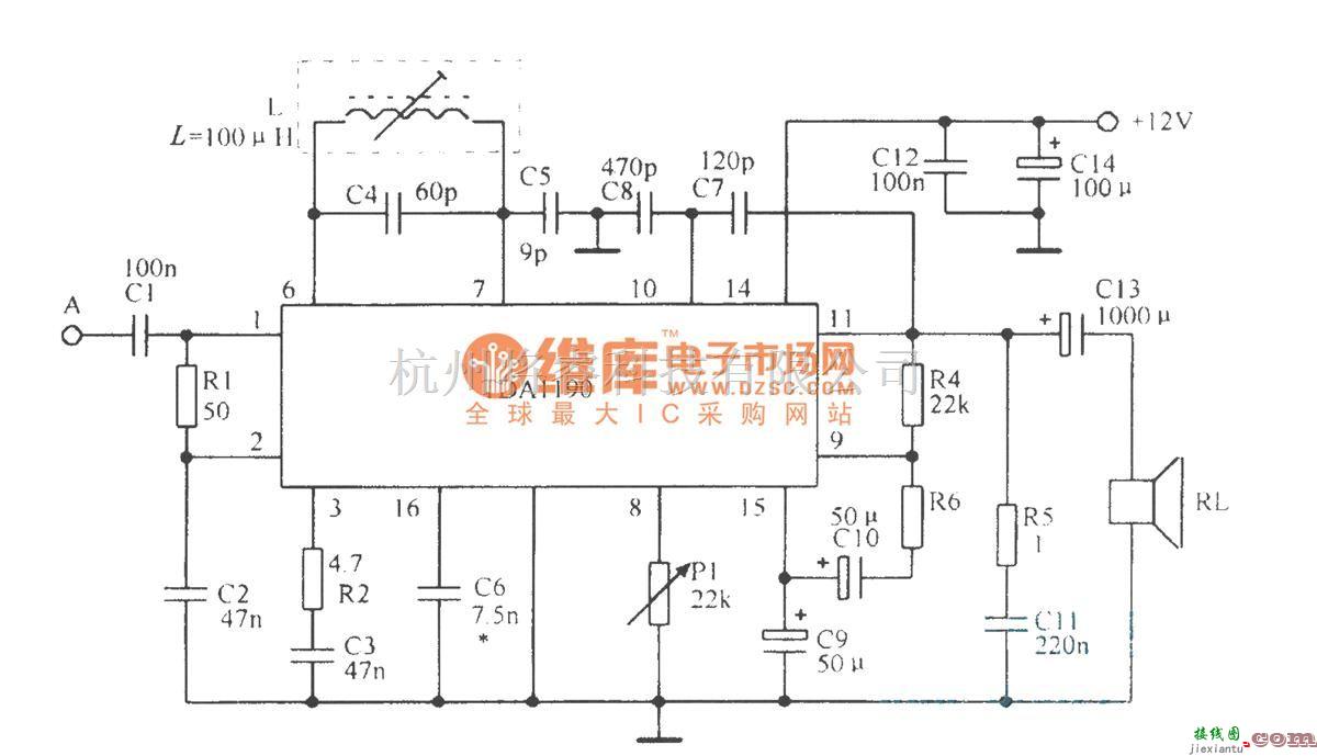 音频处理中的由TDAll90组成的实际电路  第1张