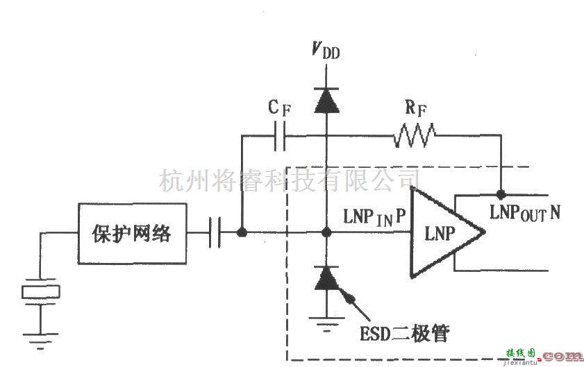 增益可调放大中的VCA2612/2613/2616二极管桥路保护电路  第1张