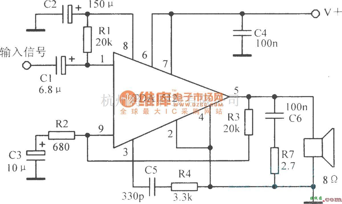 音频处理中的TDA1520A集成电路功放  第1张