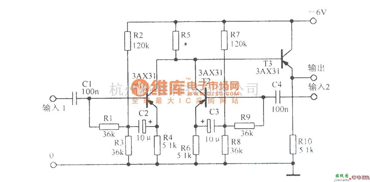 音频处理中的混音放大电路  第1张