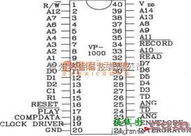 语音电路中的语音合成芯片VP-1000应用电路图  第1张