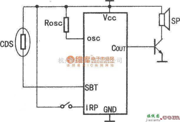 语音电路中的HY8000A光控应用电路原理图  第1张