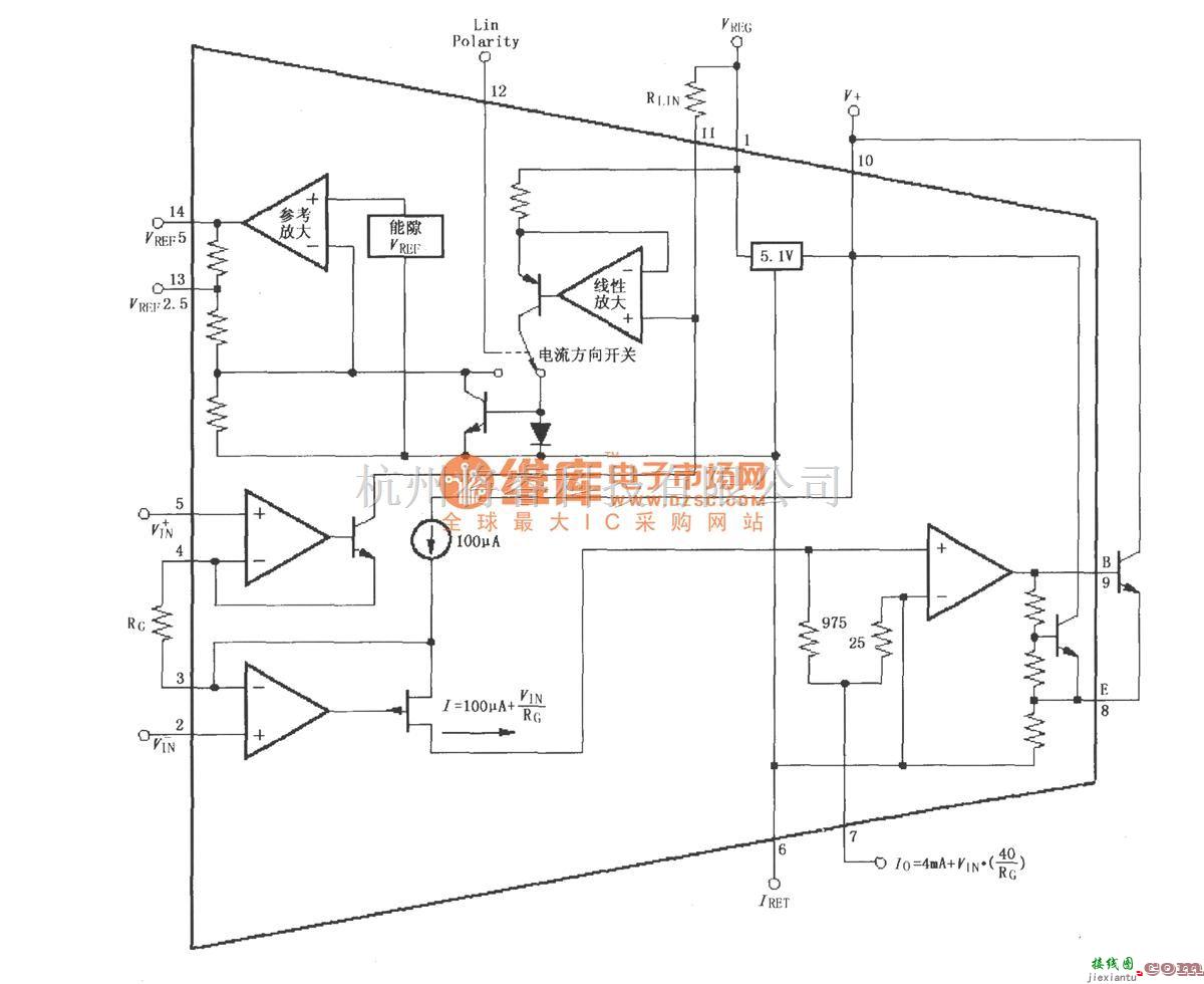 电流环放大中的XTRl06 具有电桥激励的4～20mA电流变送器  第2张