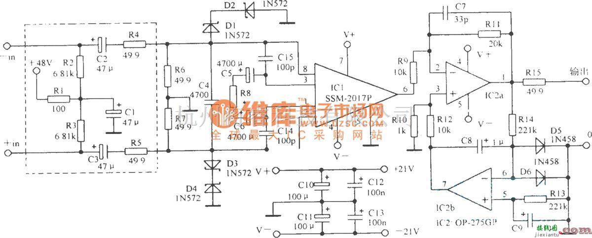 音频处理中的高保真前置放大电路  第1张