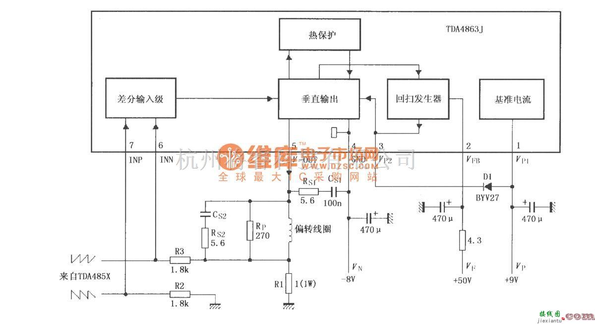 视频放大中的TDA4863AJ基本应用电路(一)  第1张