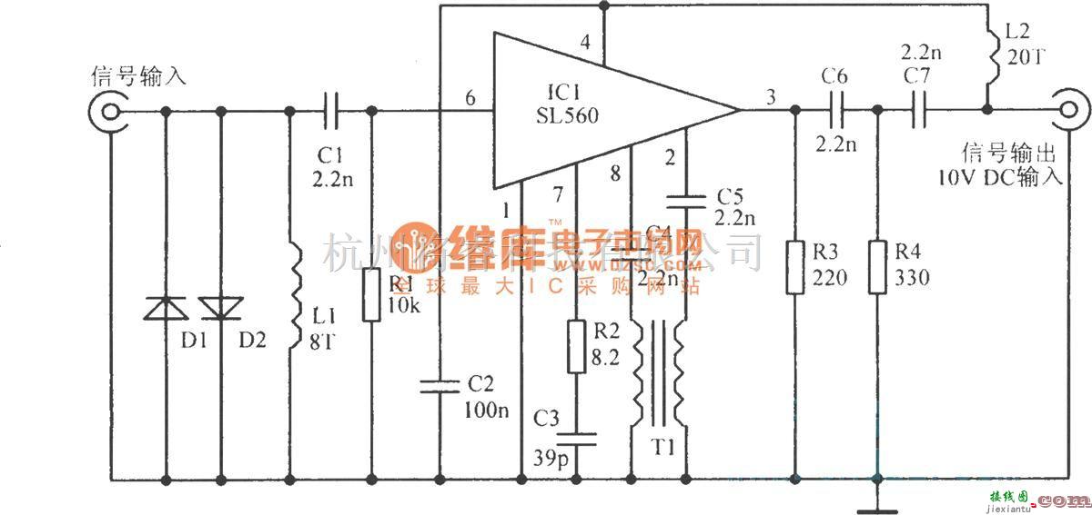 视频放大中的VHF天线放大电路  第1张