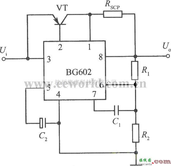 电源电路中的用PNP型功率显像管扩流的BG602集成稳压电源  第1张