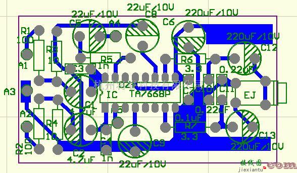 集成音频放大中的TA7668全景声音放大器电路  第2张