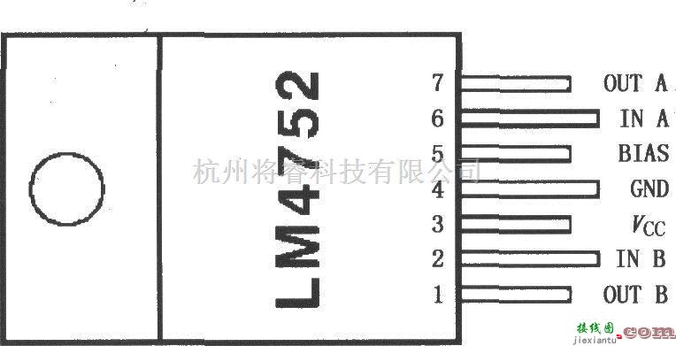 集成音频放大中的11W立体声音频功率放大器LM4752  第1张