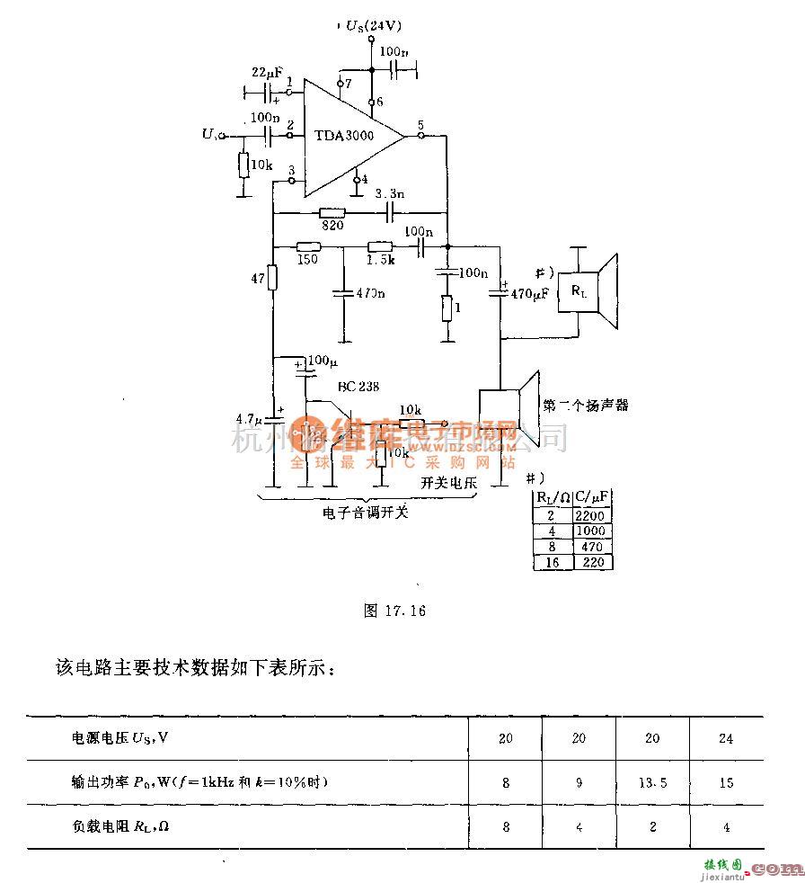 集成音频放大中的15w输出集成功率放大器电路  第1张