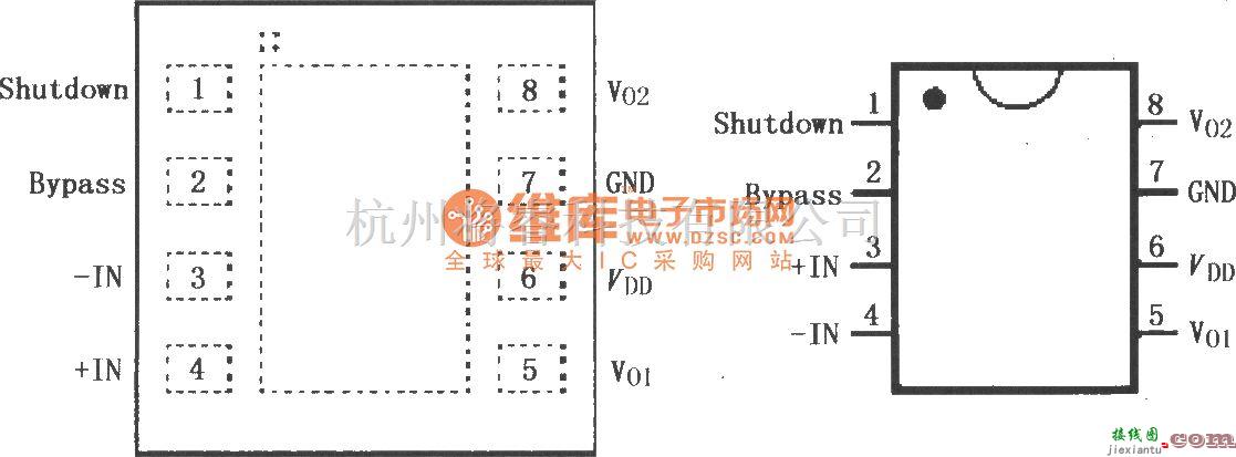 集成音频放大中的LM4902是电桥音频功率放大器  第1张