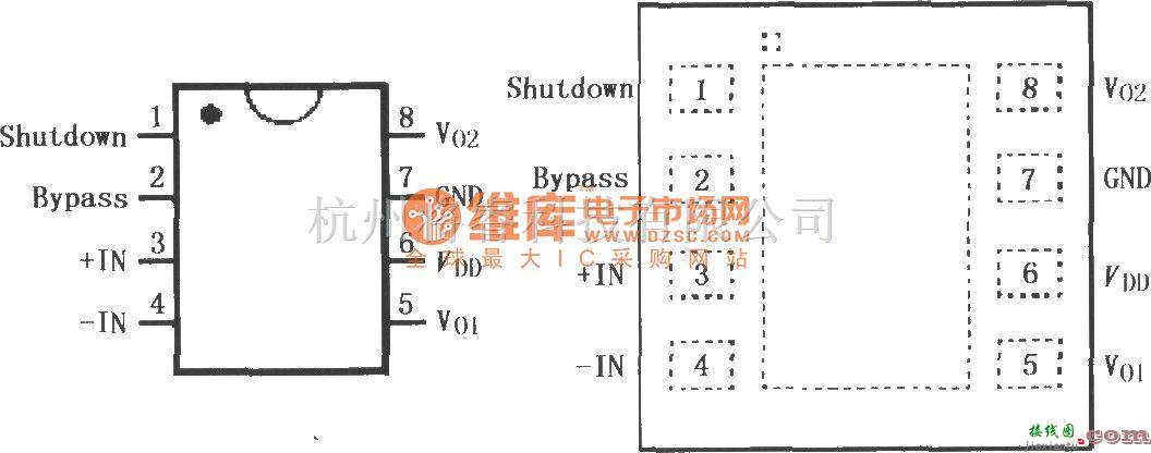 集成音频放大中的LM4819单片电桥音频功率放大器  第1张