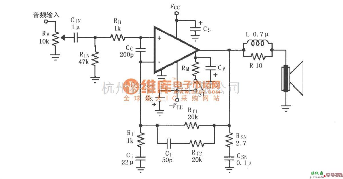 集成音频放大中的LM4780的辅助音频功率放大电路  第1张